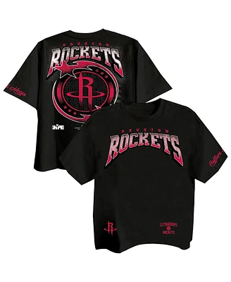 Two Hype Men's Black Houston Rockets Drip Dime Collection Premium T-Shirt