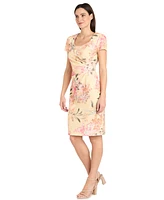 R & M Richards Women's Short-Sleeve Sheath Dress