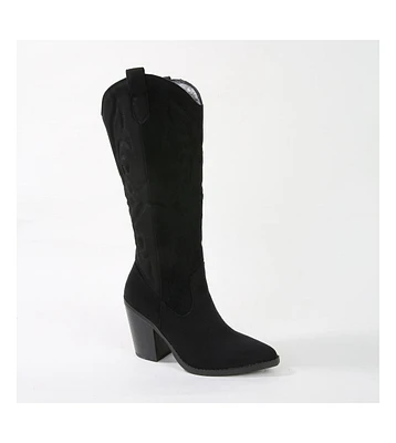 Berness Arizona Faux Suede Western Boot