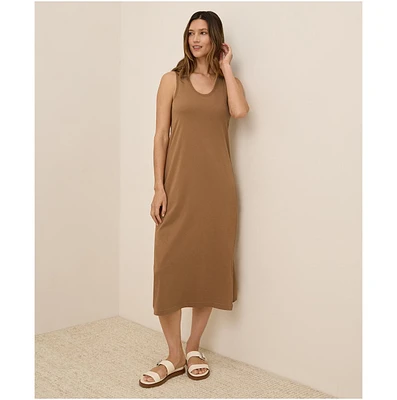 Pact Women's Organic Cotton Softspun Tank Midi Dress