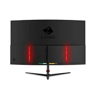 Refurbished: Z-edge 27 inch 1080P Full Hd 1920 x 1080 280 Hz 1 ms Curved Gaming Monitor, Hdmi x 2, Dp x 2