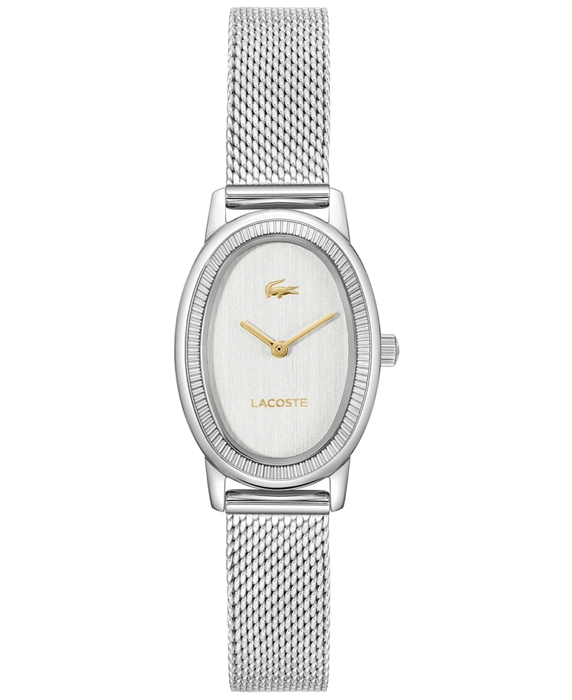 Lacoste Women's Parisienne Silver Tone Stainless Steel Bracelet Watch, 22mm