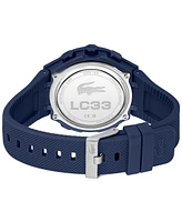 Lacoste Men's LC33 Midnight Navy Silicone Strap Watch, 44.8mm