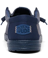Hey Dude Men's Wally Stretch Sox Slip-On Casual Moccasin Sneakers from Finish Line