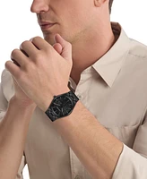 Calvin Klein Men's Black Ip Stainless Steel Bracelet Watch, 39mm