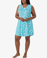 Ellen Tracy Plus Sleeveless Short Chemise