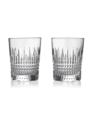 Waterford Lismore Diamond Double Old Fashioned 10.5 oz, Set of 2