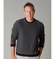 LuxLined Men's Itch-Free Men s Merino Wool Crewneck Sweater with Soft Inner Lining