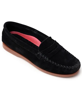 Minnetonka Women's Mellony Penny Suede Loafers