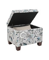Convenience Concepts 21.5" Canvas Fabric Madison Storage Ottoman