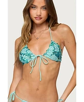 Edikted Women's Mirabella Sequin Bikini Top