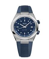 Mido Unisex Multifort 8 Blue Rubber Swiss Automatic Watch, 40mm