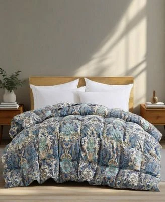 Unikome Printed All Season White Goose Feather Fiber Comforter