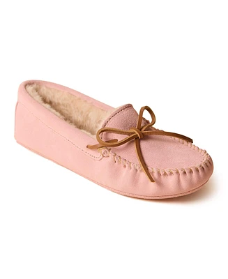 Minnetonka Women's Suede Pile Lined Softsole Slippers