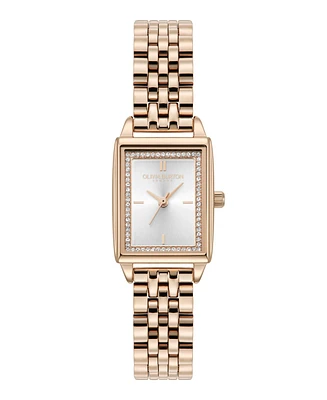 Olivia Burton Women's Quartz Carnation Gold-Tone Stainless Steel Bracelet Watch 25.5mm x 20.5mm