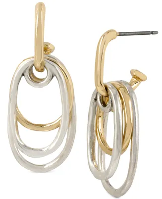 Robert Lee Morris Soho Two-Tone Multi-Oval Drop Earrings - Two