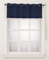 No. 918 Montego Casual Textured Semi-Sheer Grommet Kitchen Curtain Valance