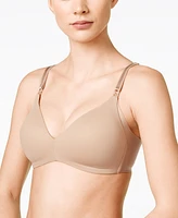 Warners No Side Effects Underarm-Smoothing Comfort Wireless Lightly Lined T-Shirt Bra 1056