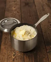 Scanpan Ctx 2 qt, 1.8 L, 6.25", 16cm Nonstick Induction Suitable Saucepan with Lid, Brushed Stainless Steel