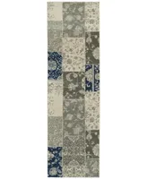 Jhb Design Tidewater Patchwork 2'3" x 7'6" Runner Rug