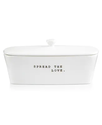 The Cellar Whiteware Words Collection Spread the Love Covered Dish, Created for Macy's