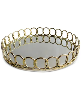 Round Link Mirrored Tray