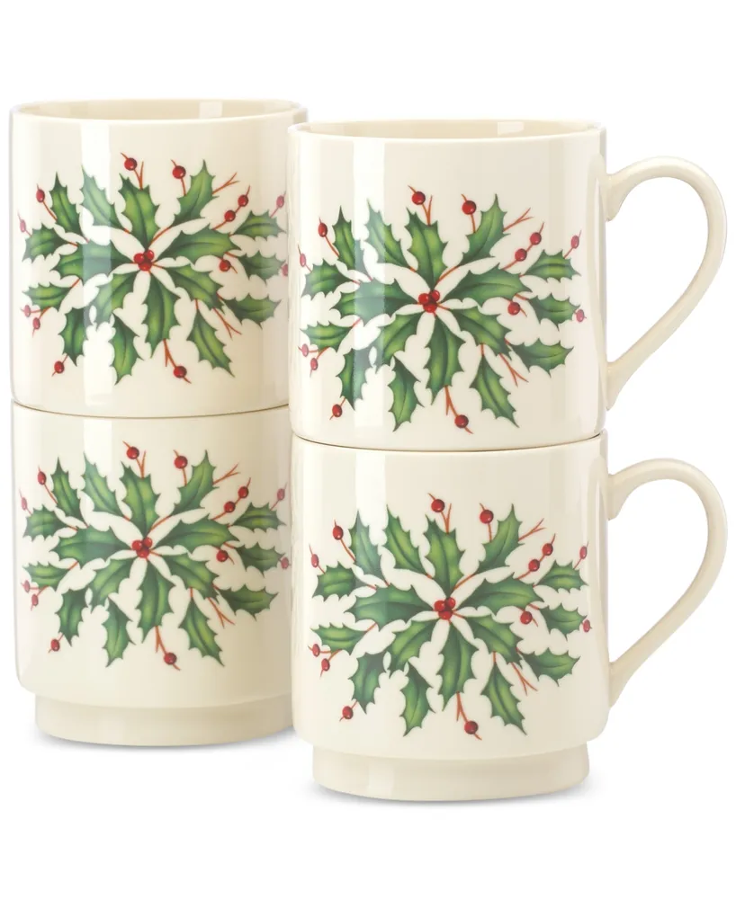 Hosting the Holidays 4-Piece Stackable Mug Set