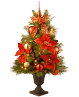 National Tree Company 36" Decorative Home For the Holidays Entrance Tree with 50 Clear Lights