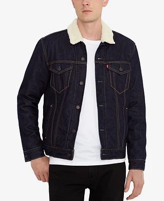 Levi's Men's Regular Fit Sherpa Denim Trucker Jacket