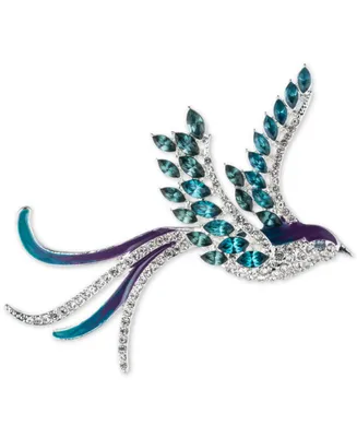 Anne Klein Gold-Tone Crystal Bird Pin, Created for Macy's
