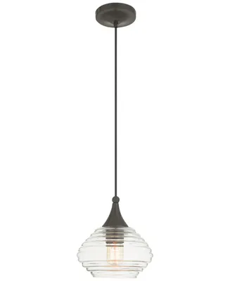 Livex Signature 1-Light 8" Mini Pendant