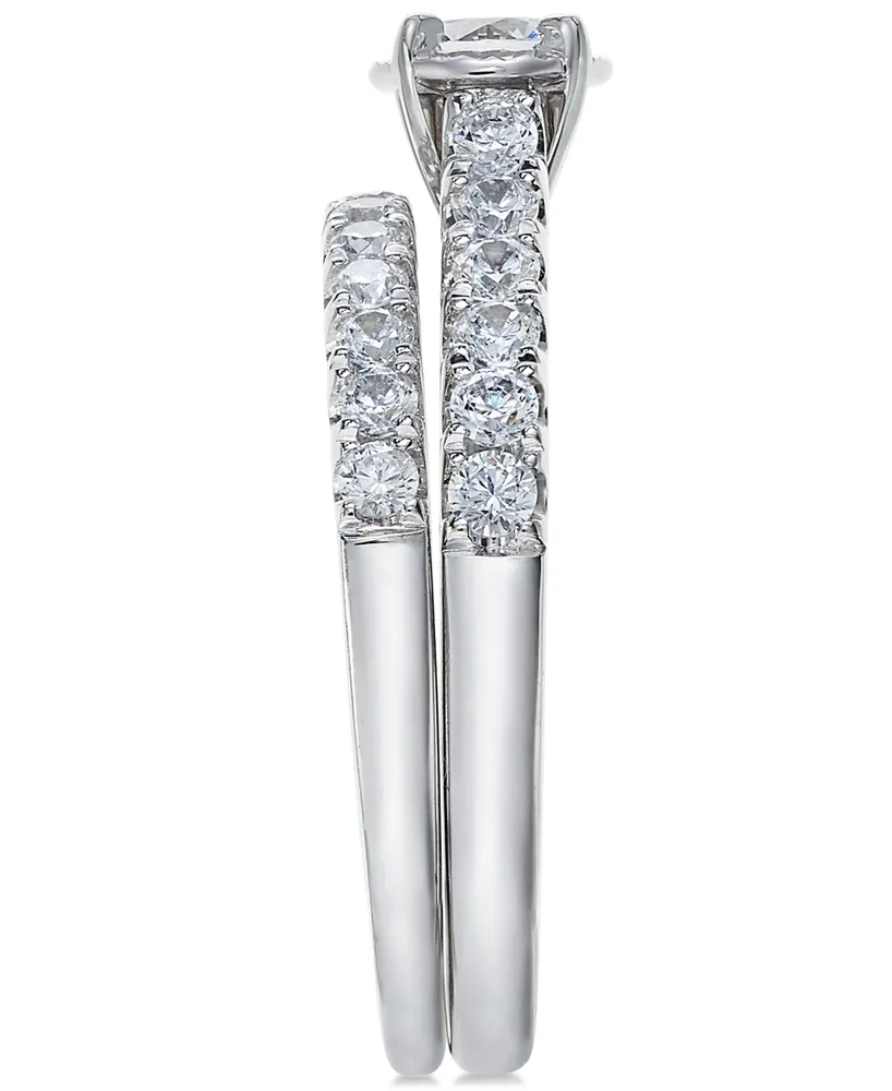 Diamond Round Bridal Set (1 ct. t.w.) in 14k White Gold