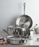 All-Clad D3 Stainless Steel Cookware Set, Created for Macy's, 7 Piece