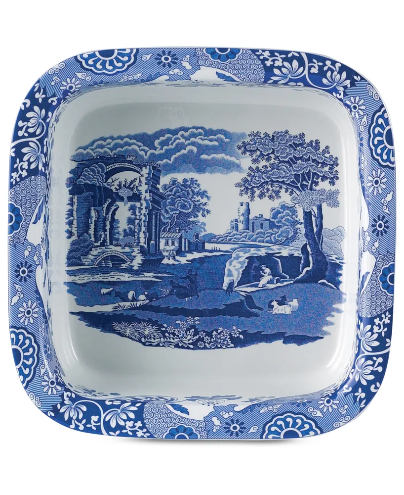 Spode "Blue Italian" Square Dish, 10"