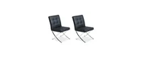 Kalem Set of 2 Leather Side Chairs