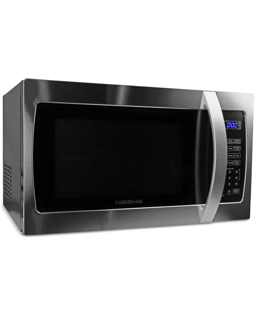 Farberware Professional 2.2 Cu. ft. 1200-Watt Microwave Oven with Smart Sensor Cooking, Stainless Steel