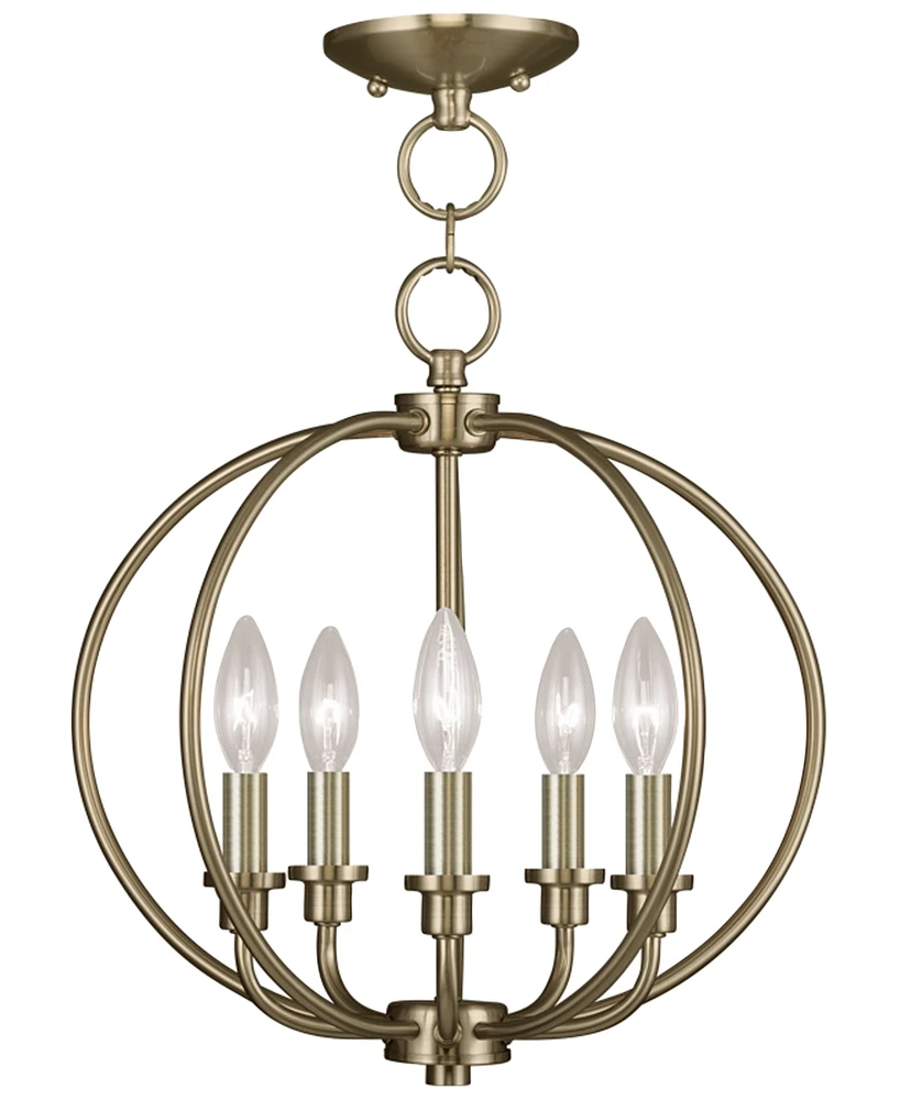 Livex Milania 5- Light Metal Pendant