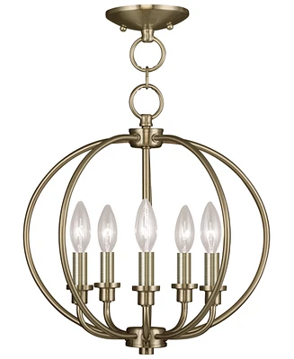 Livex Milania 5- Light Metal Pendant