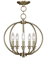 Livex Milania 5- Light Metal Pendant