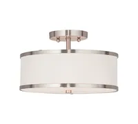 Livex Park Ridge Metal 13'' Semi Flush Ceiling Light