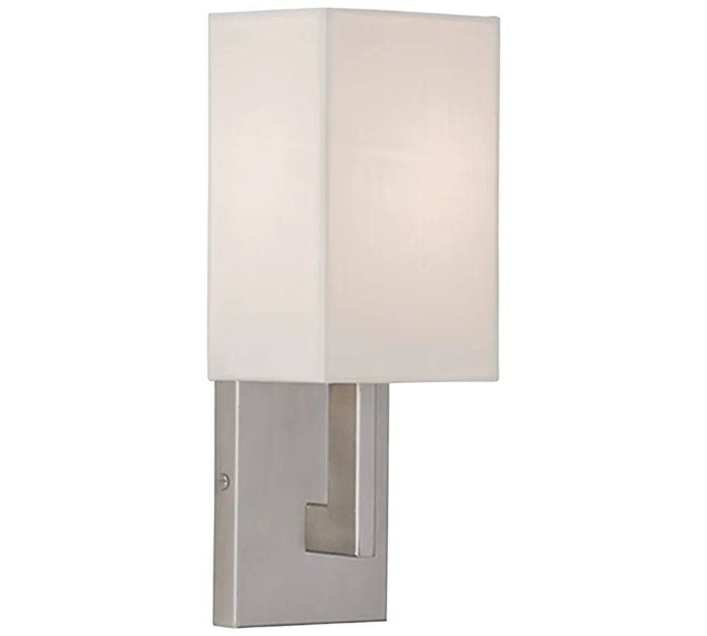 Livex Hollborn -Light Brushed Nickel Sconce