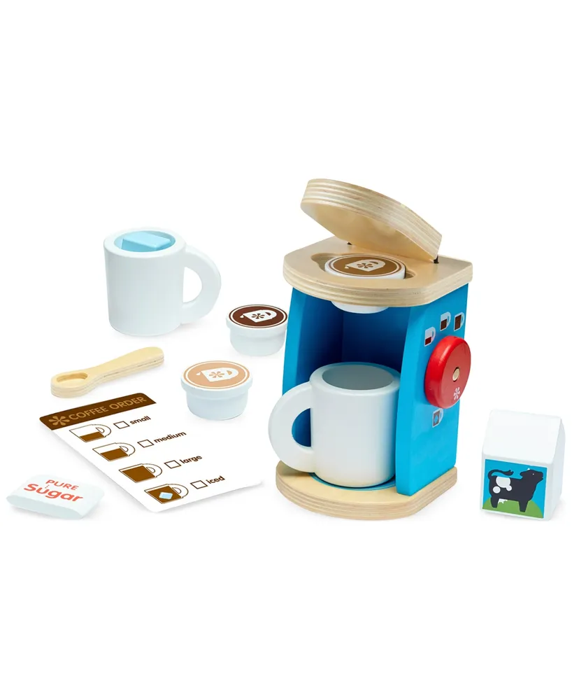 Melissa & Doug Wooden Brew & Serve Coffee Set