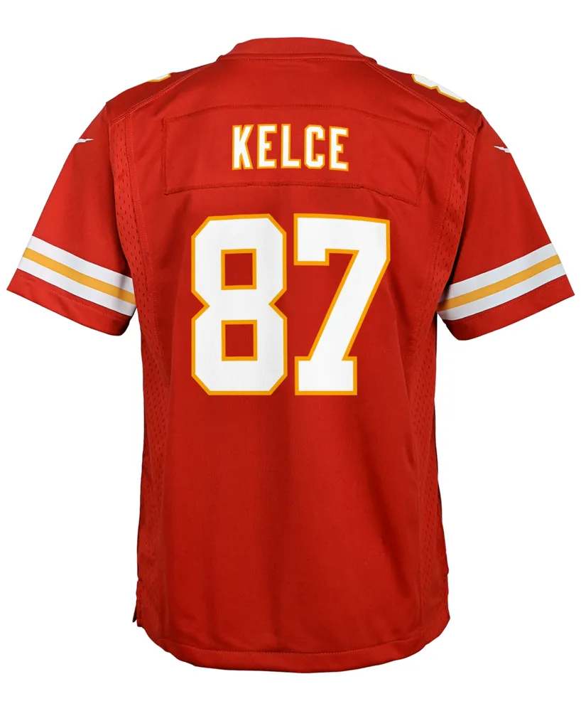 Youth Nike Travis Kelce Yellow Kansas City Chiefs Inverted Game Jersey