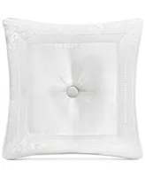 J Queen New York Bianco Tufted Decorative Pillow, 20" x 20"