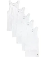 Polo Ralph Lauren Men's 5-Pack Cotton Undershirt Tank Tops