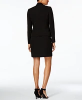 Anne Klein Missy Petite Executive Collection Shawl-Collar Sleeveless Sheath Dress Suit, Created for Macy's