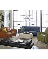 Myia Tufted Leather Daybed, Created for Macy's