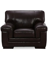Myars 47" Leather Chair, Created for Macy's