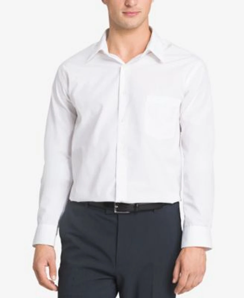 Van Heusen Mens Poplin Dress Shirt Classic Athletic Fit