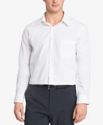 Van Heusen Mens Poplin Dress Shirt Classic Athletic Fit